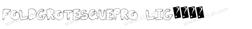 FoldGrotesquePro Lig字体转换